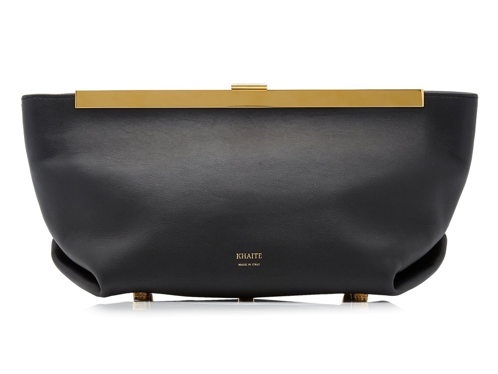 The Elena Bag in Nougat Leather with Studs– KHAITE