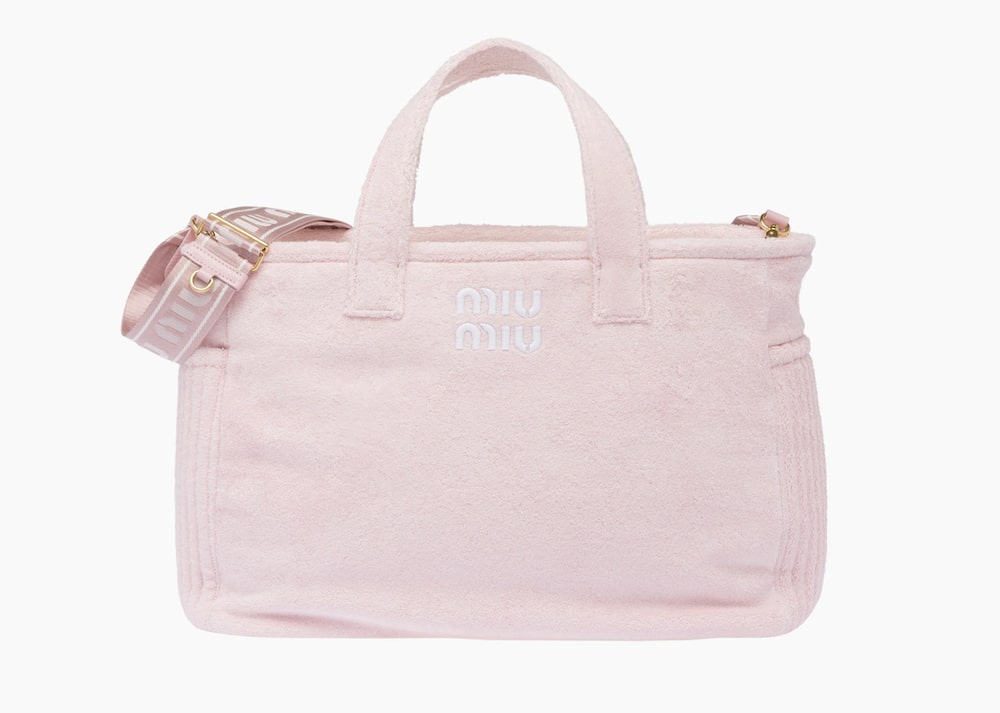 Miu Miu Terrycloth Tote Bag