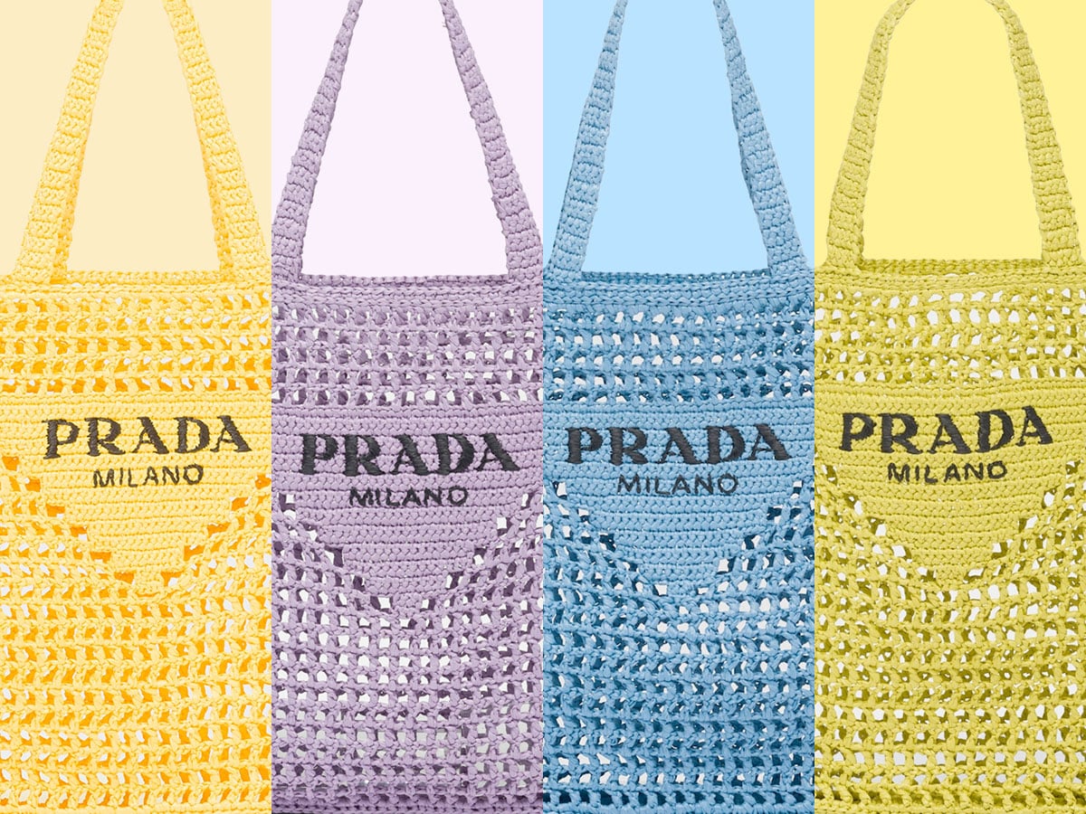I'm Just a Girl Who Wants This Prada Raffia Bag In Every Color