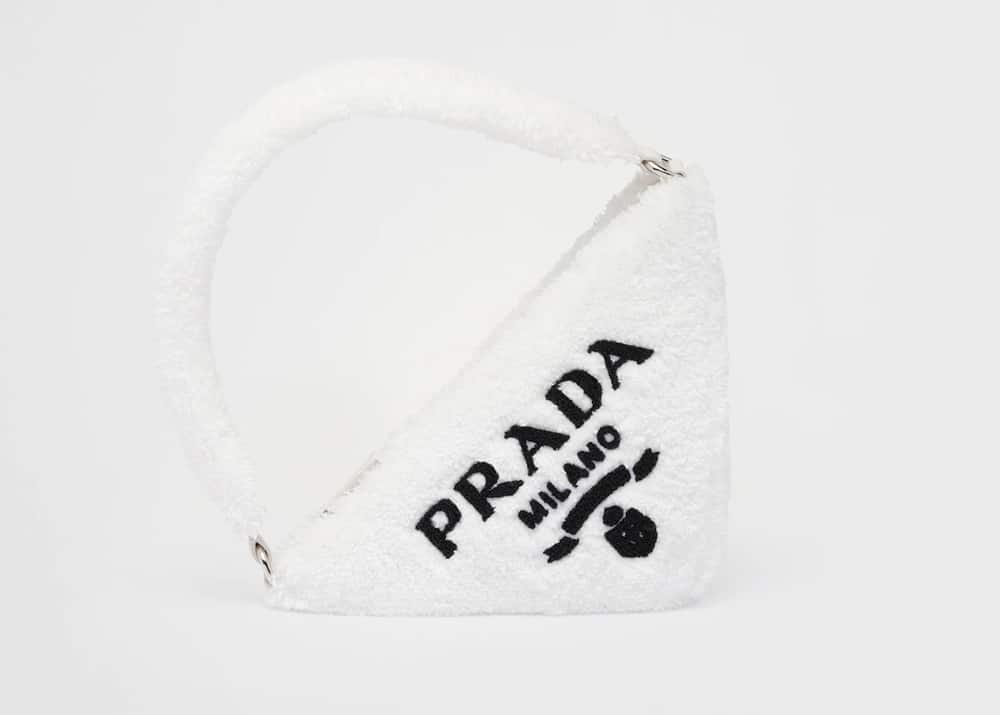 Prada Terrycloth Triangle Pouch