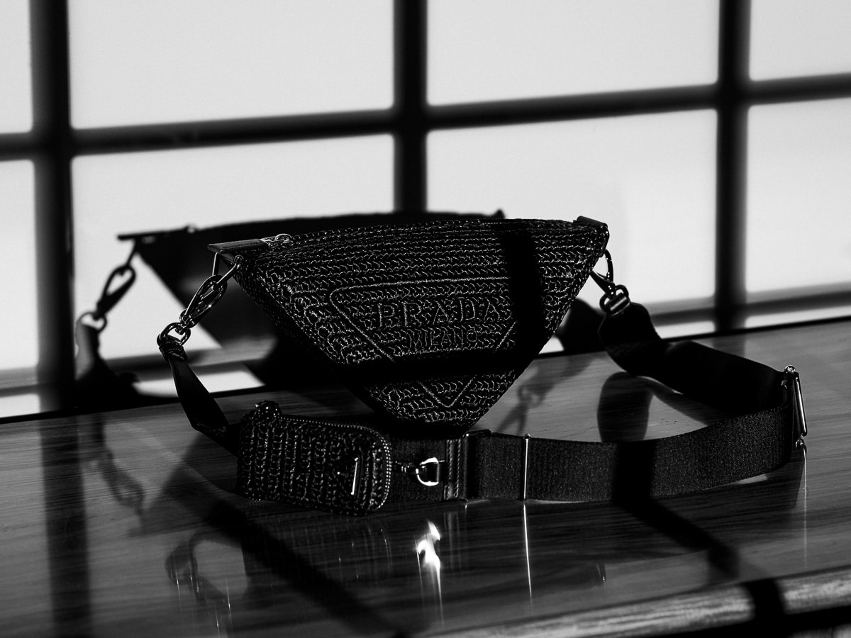 Prada Triangle Bag Full View