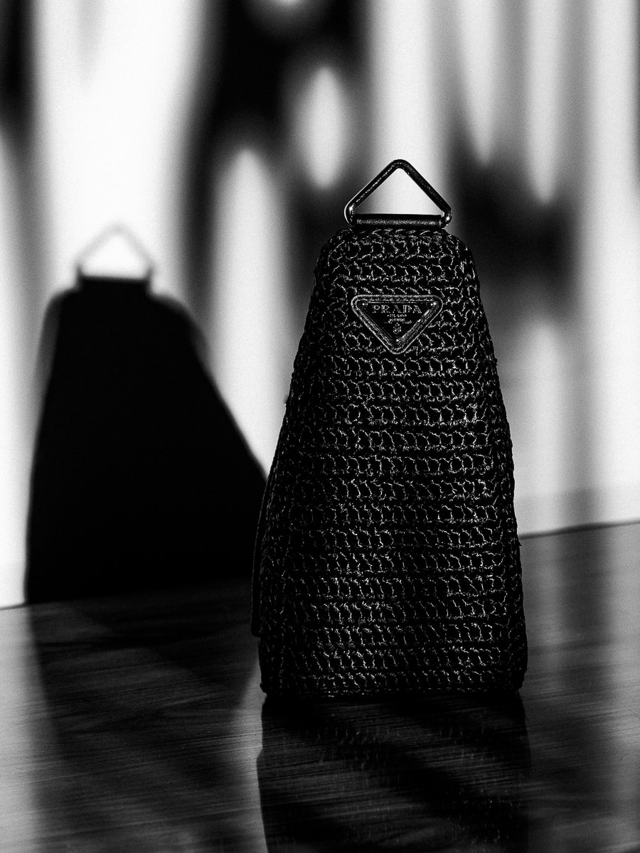 Prada Triangle Bag Side View Prada Triangle Bag Side View