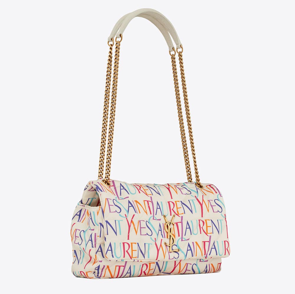 Saint Laurent Printed Silk Jamie Bag