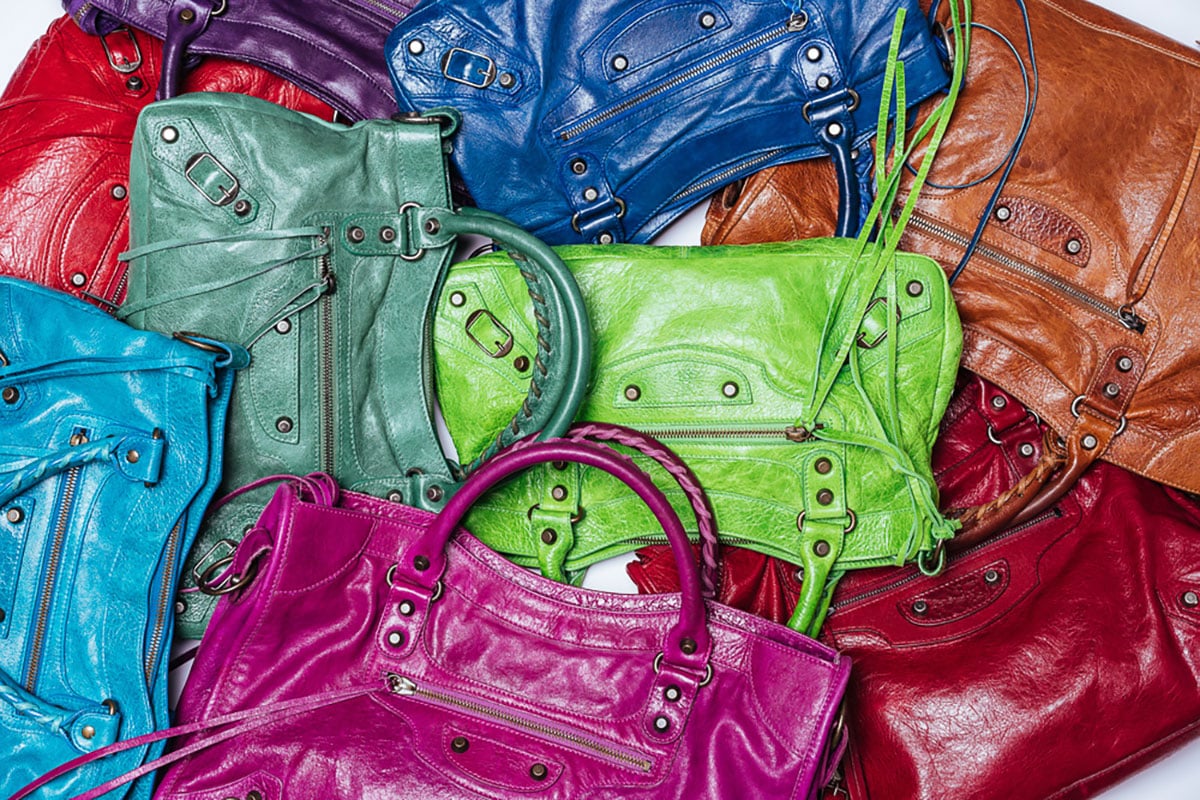 Colorful Balenciaga City Bags