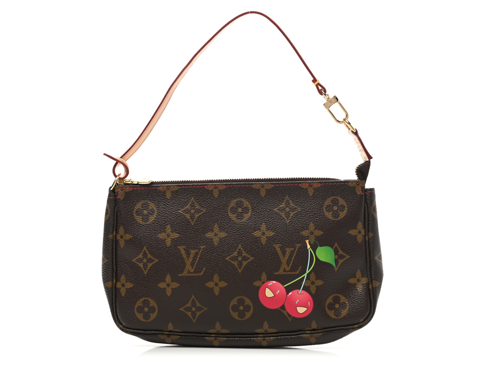 LOUIS VUITTON Monogram Twice Pochette Cerise Cherry Crossbody Bag-US