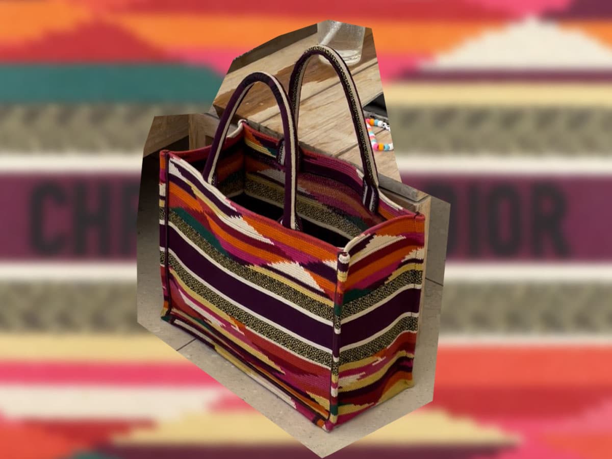 Multicolor Dior Book Tote