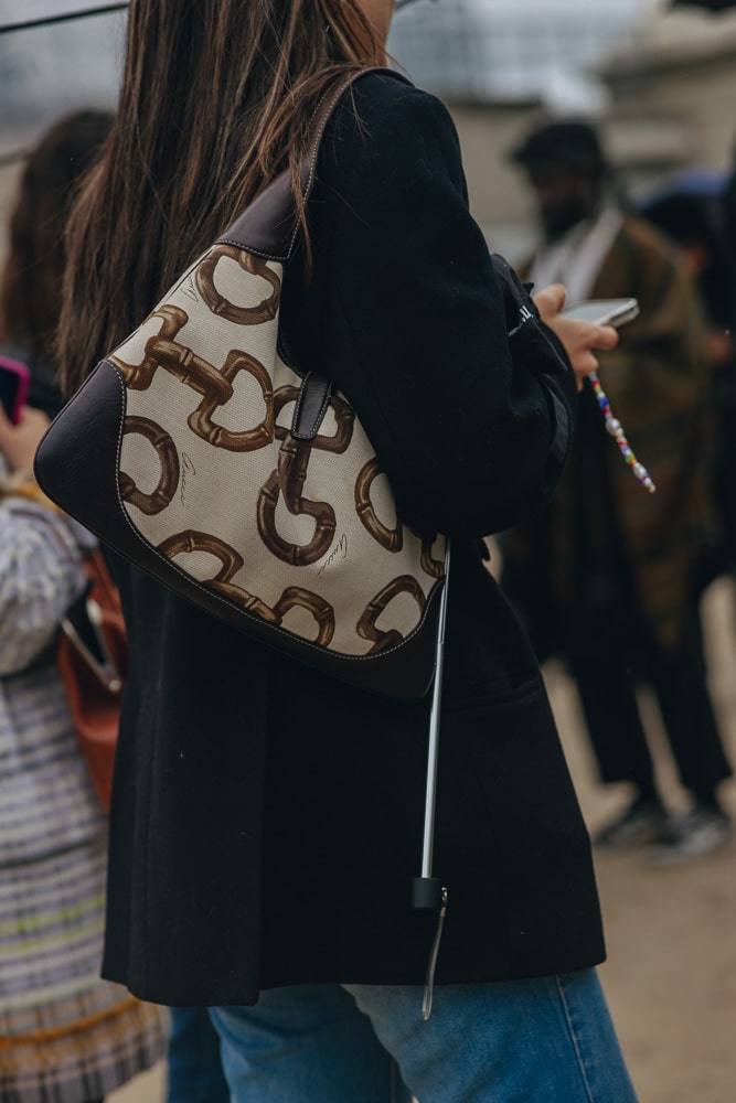 Hermès Handbag Street Style During PFW 2023 - PurseBop