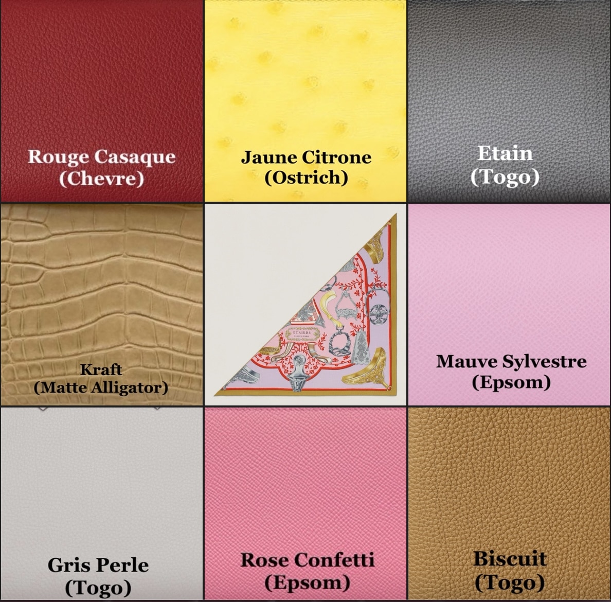 Hermès Leather Colors for Fall/Winter 2022 - PurseBlog