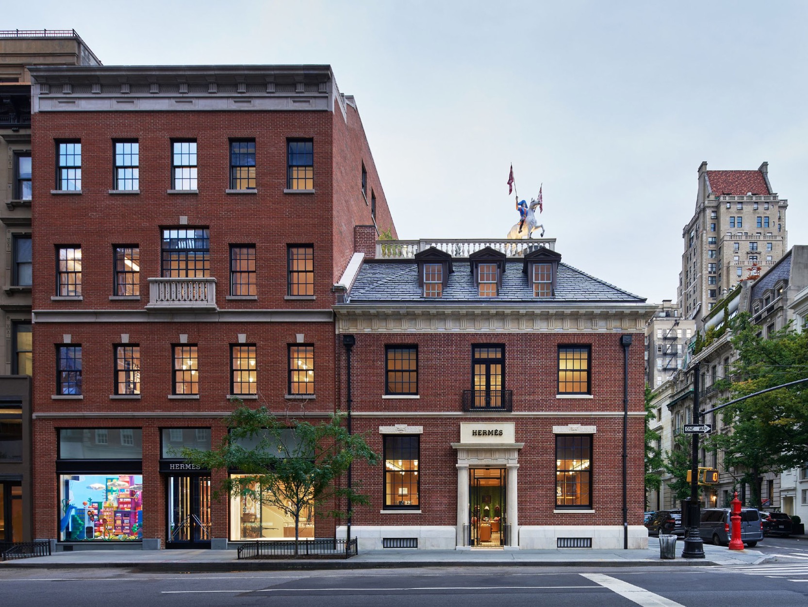 The new Hermès NYC Flagship boutique. Photo via Hermès.