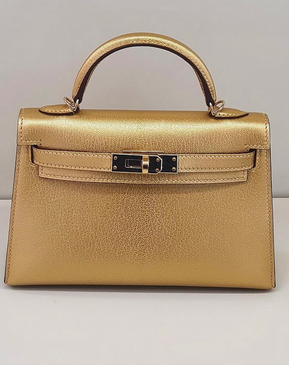 Hermès bag Bolide Mini Chevre rose Gold Hardware in 2023