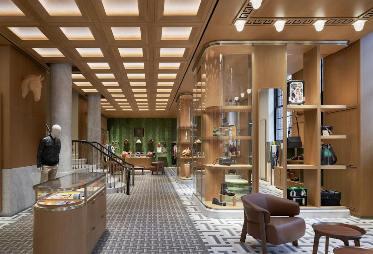The entrance to the Men’s First Floor. Photo via Hermès.