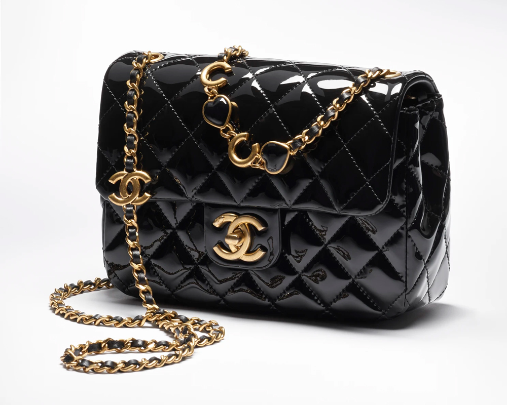 Chanel Patent Heart Bag