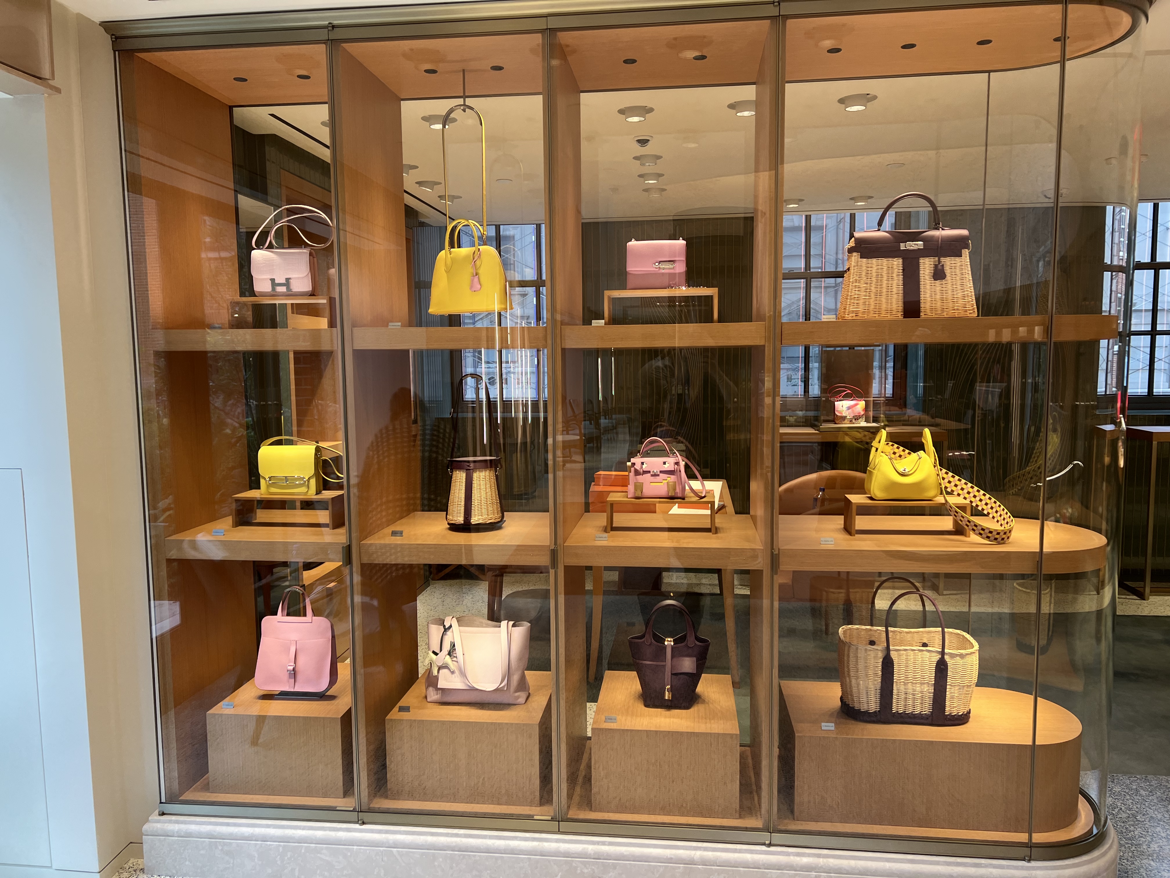 Fourth Floor Bag Display. Photo via @The_Notorious_Pink.