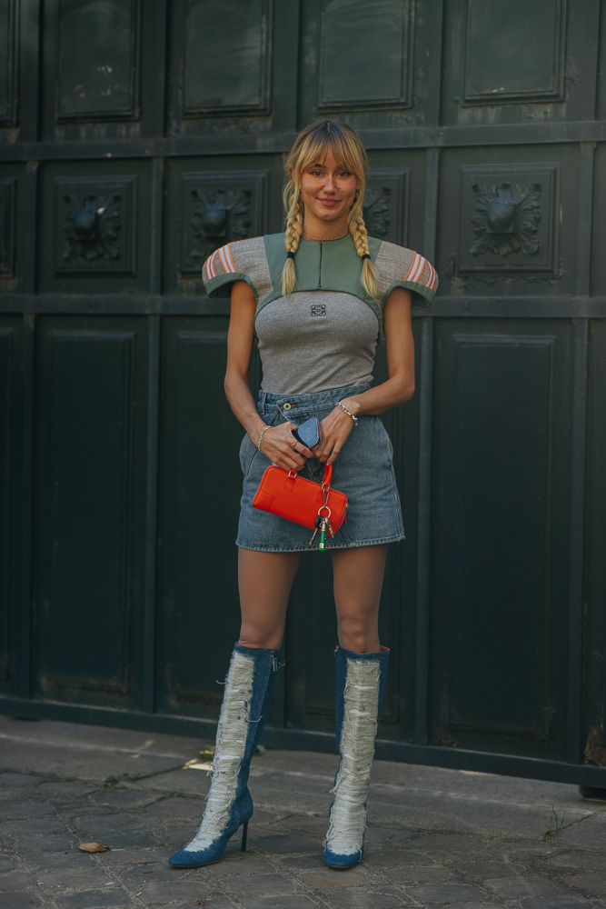 Hermès Handbag Street Style During PFW 2023 - PurseBop