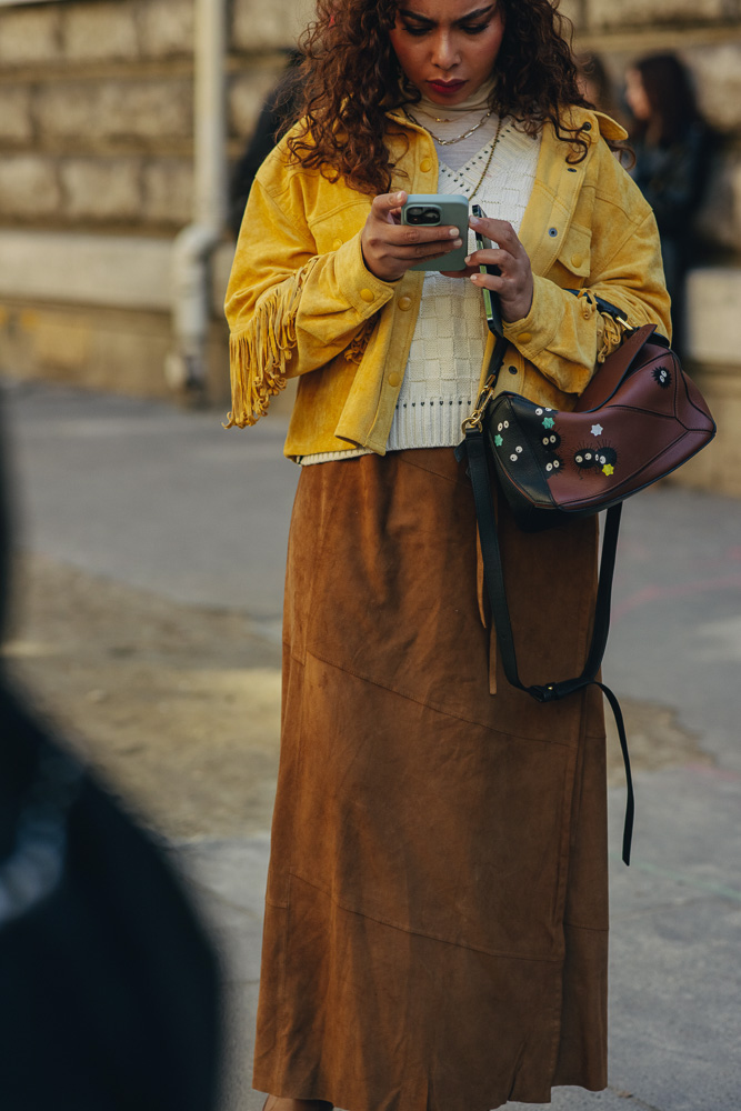 Hermès Handbag Street Style During PFW 2023 - PurseBop