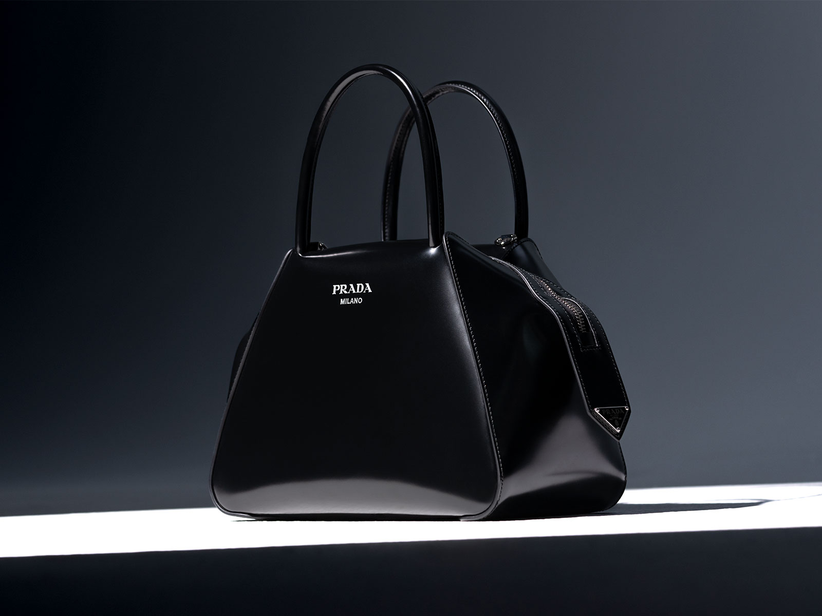 Supernova Medium Leather Top Handle Bag By Prada