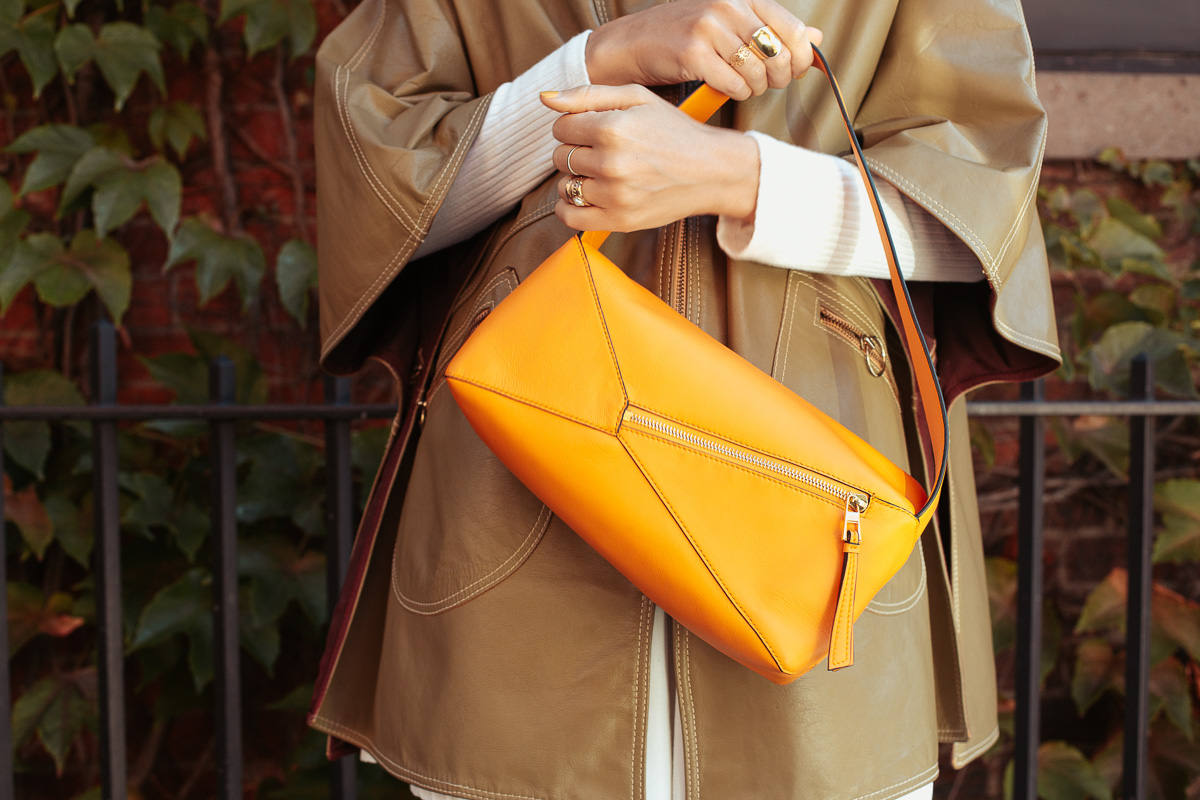 Loewe Puzzle Hobo Bag in Black