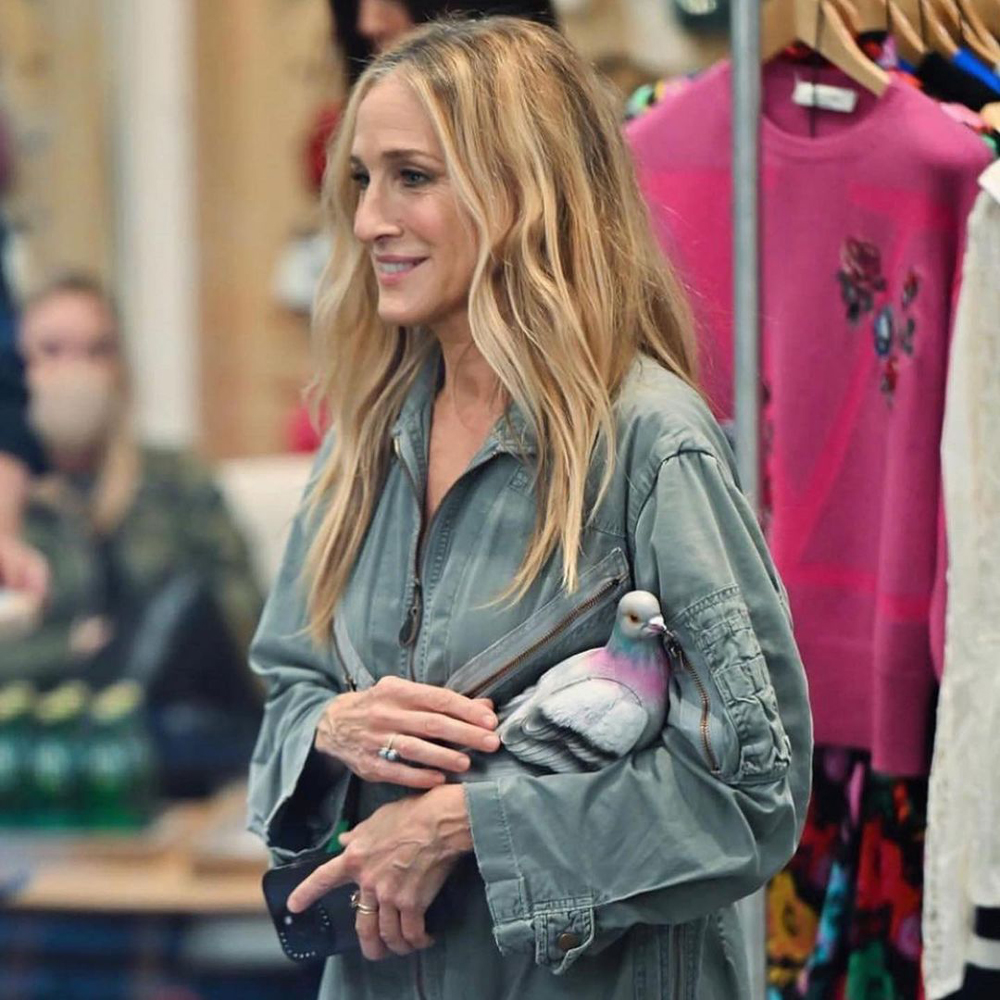 Sarah Jessica Parker Carries $890 Pigeon Purse on 'And Just Like That