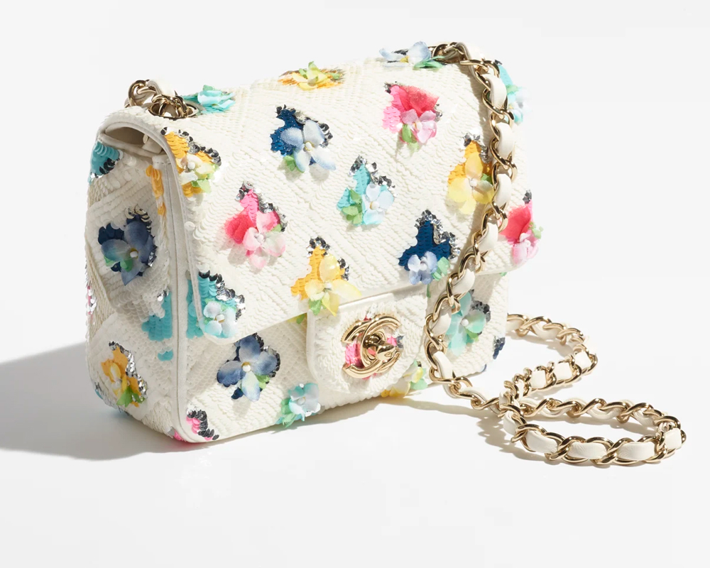 coco chanel floral bag