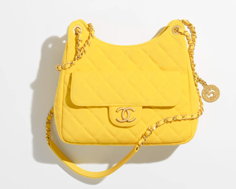 yellow chanel mini bag