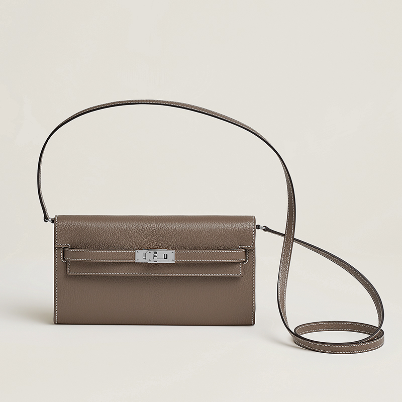 The exterior of the Kelly To Go wallet. Photo via Hermès.