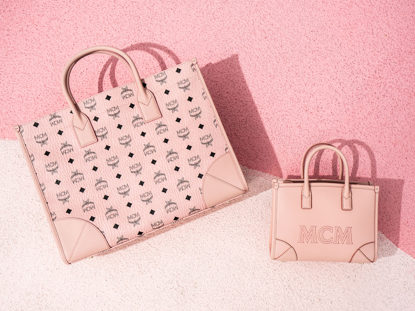 MCM Munchen Totes in Soft Pink