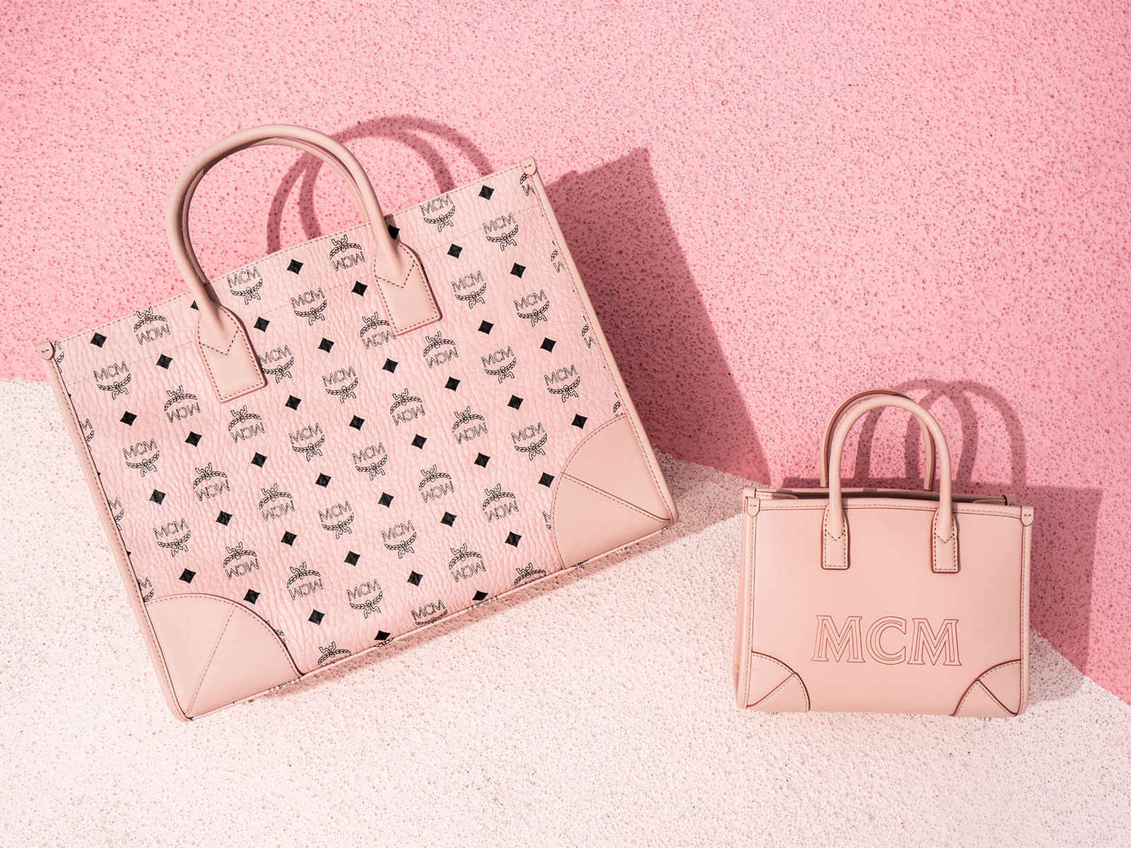 Mcm Visetos Pink Tote