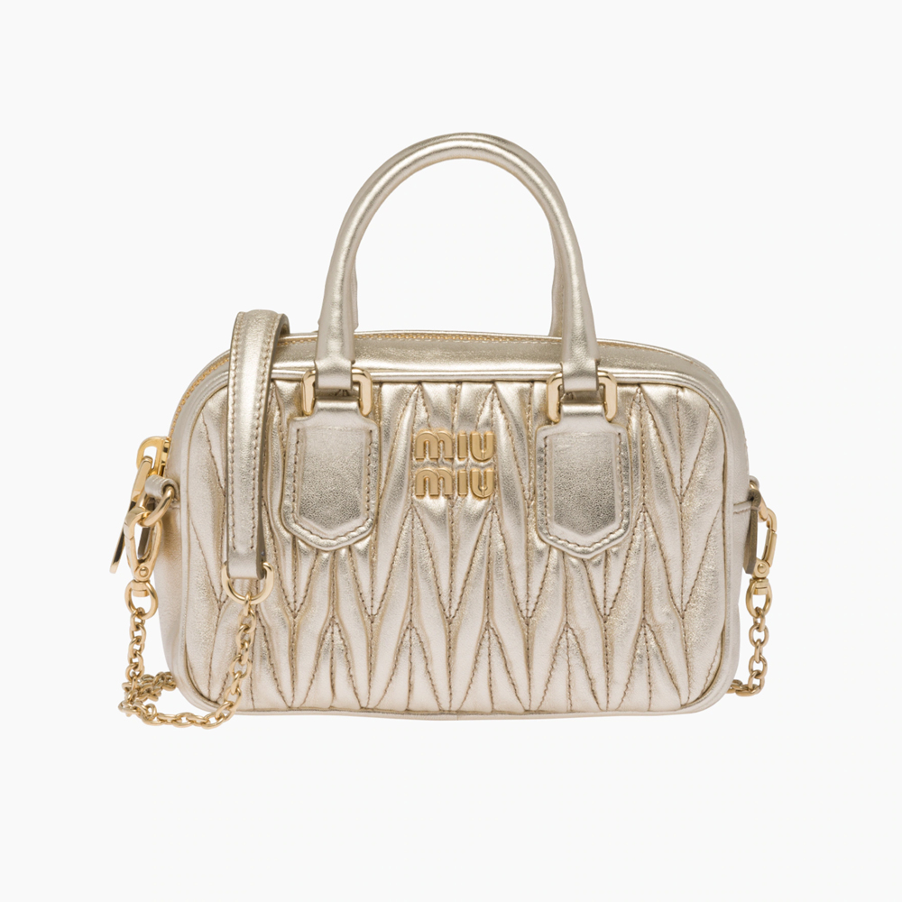 Miu Miu Gold Bauletto Bag