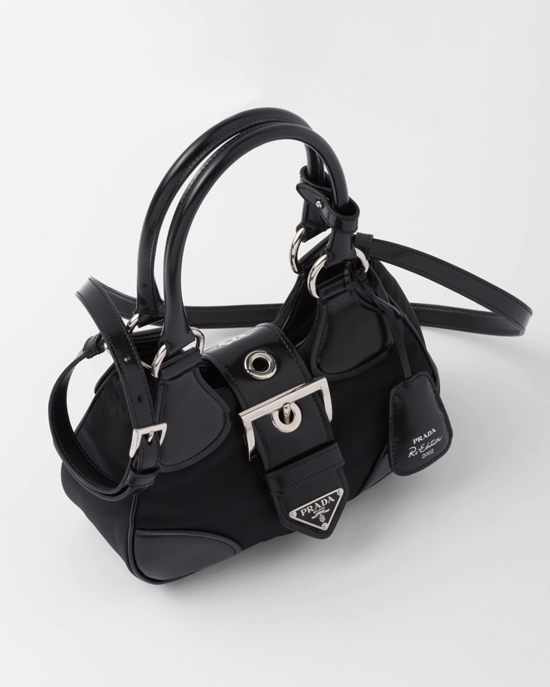 Prada Moon Re-Nylon and Leather Bag