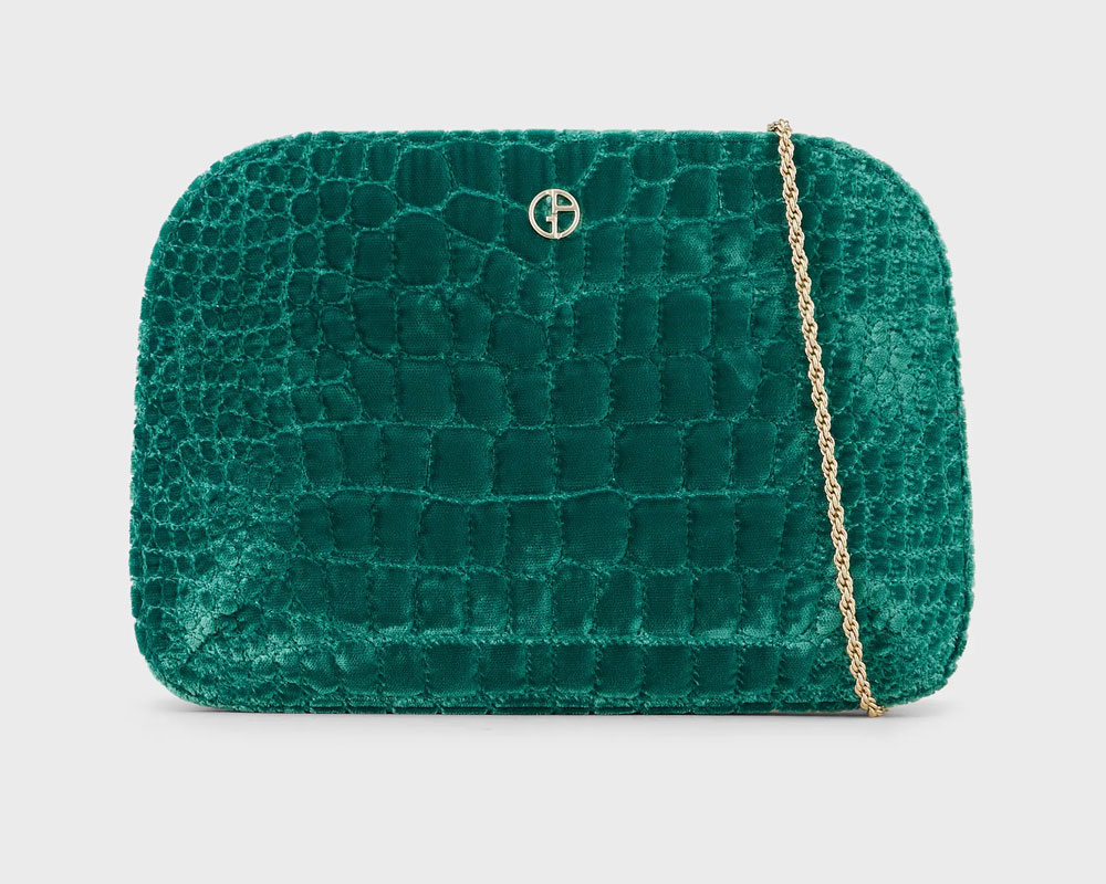 Armani La Prima Velvet Clutch