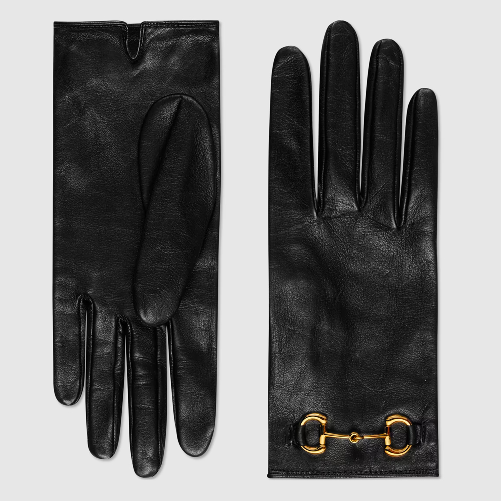 Gucci Detail Horsebit Gloves