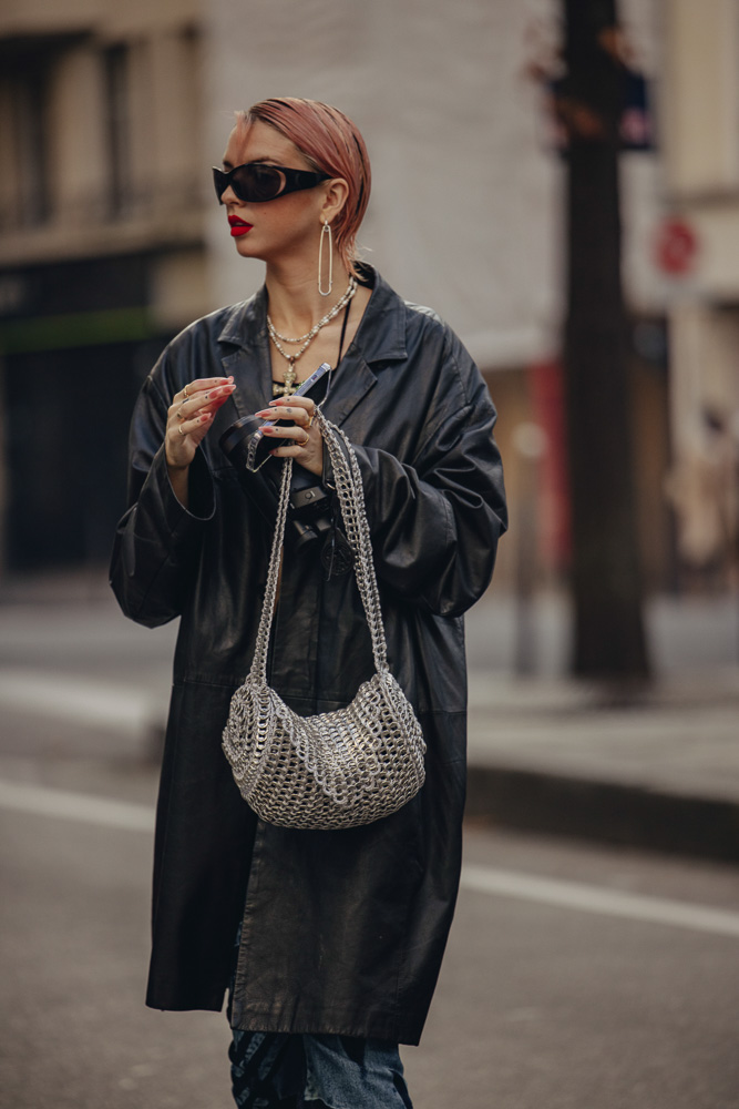 Hermès Handbag Street Style During PFW 2023 - PurseBop