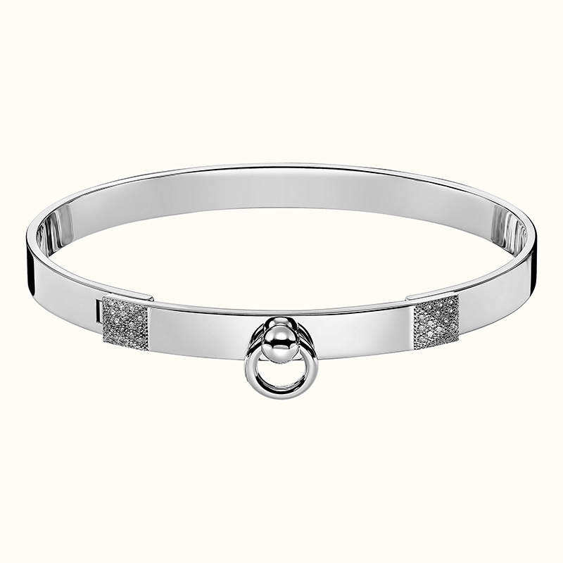 Hermès Sterling Silver Collier de Chien CDC Bracelet