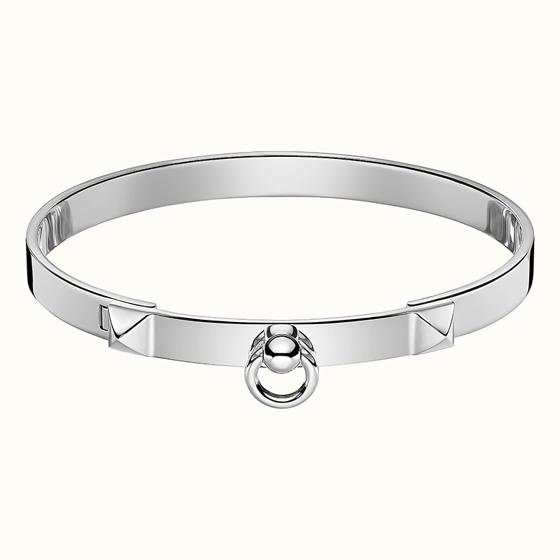 Collier de Chien Bracelet, available in Sterling Silver, $1300, or White Gold, $8050. Photo via Hermes.com