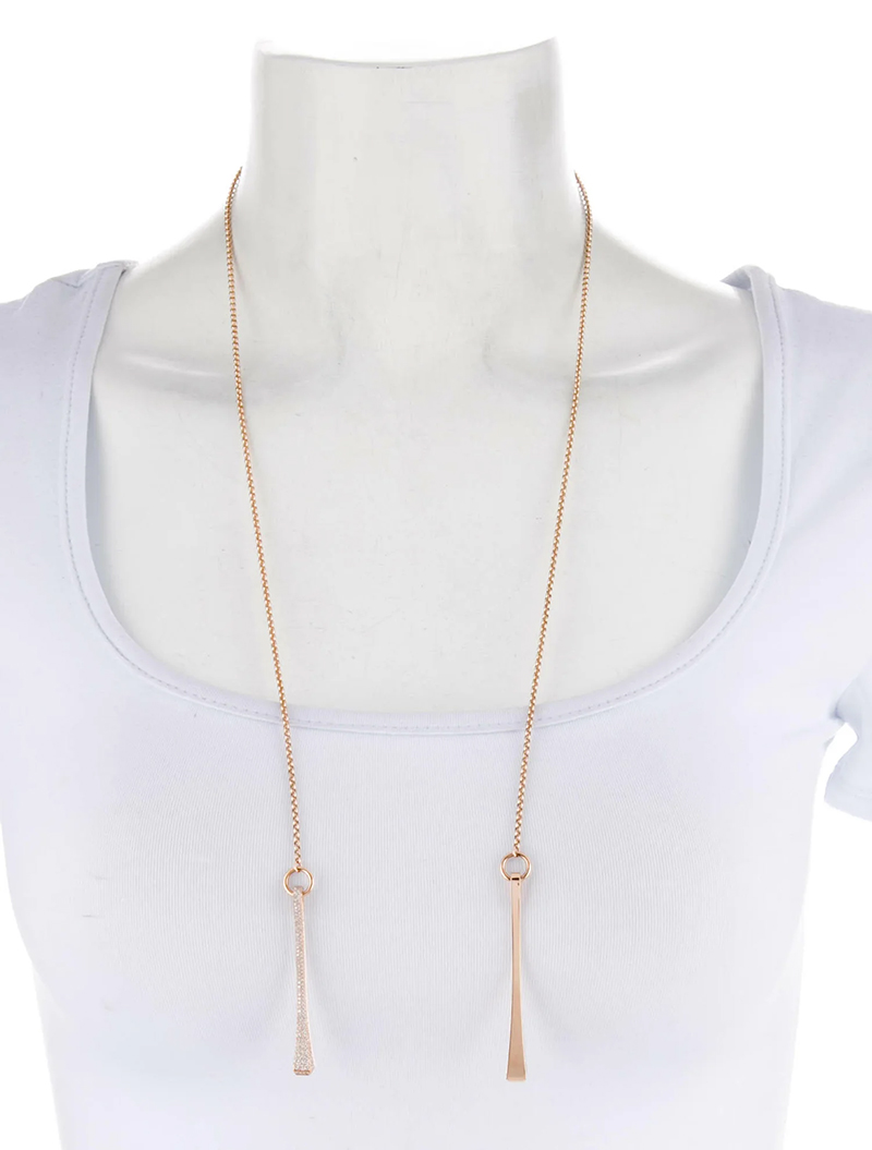 Clou de Forge Lariat Necklace in Rose Gold with Diamonds. Photo via The Real Real.