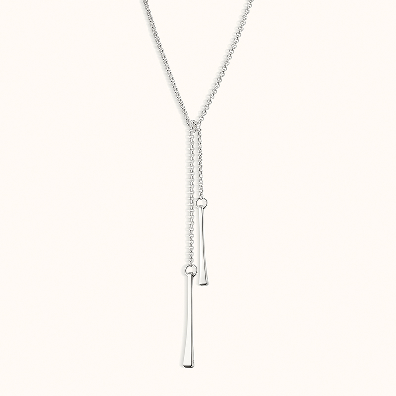 Clou de Forge Lariat Necklace in Sterling Silver, approximately $1550. Photo via Hermes.com