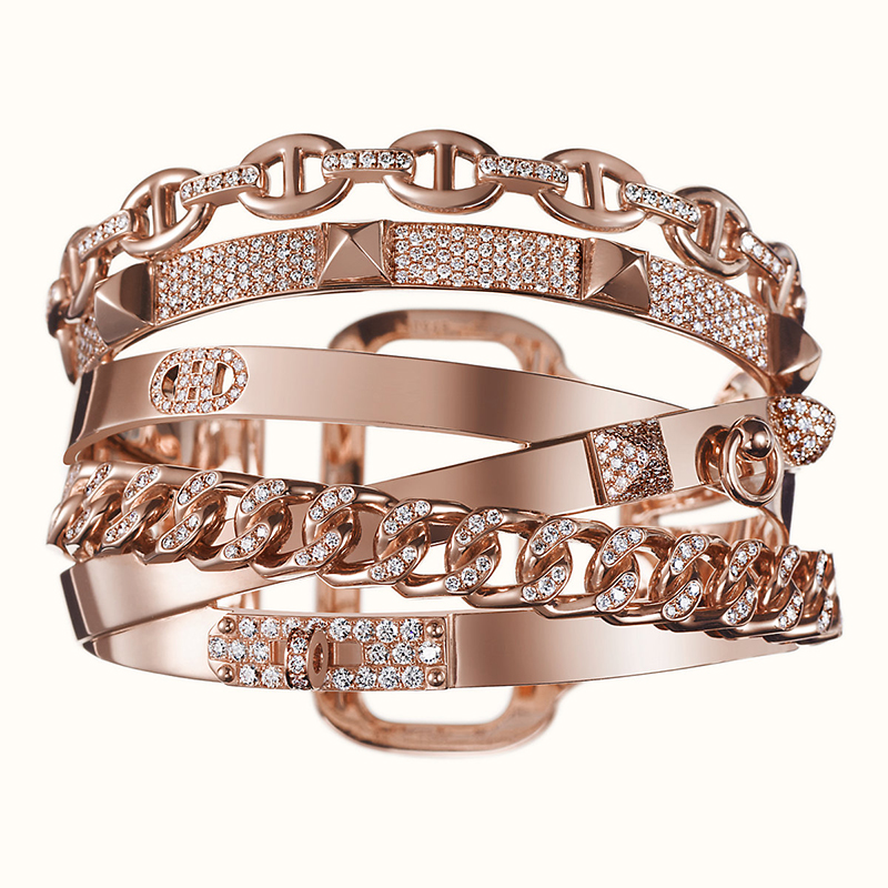 The Alchimie Bracelet in Rose Gold with Diamonds; truly a phenomenal piece. Photo via Hermes.com