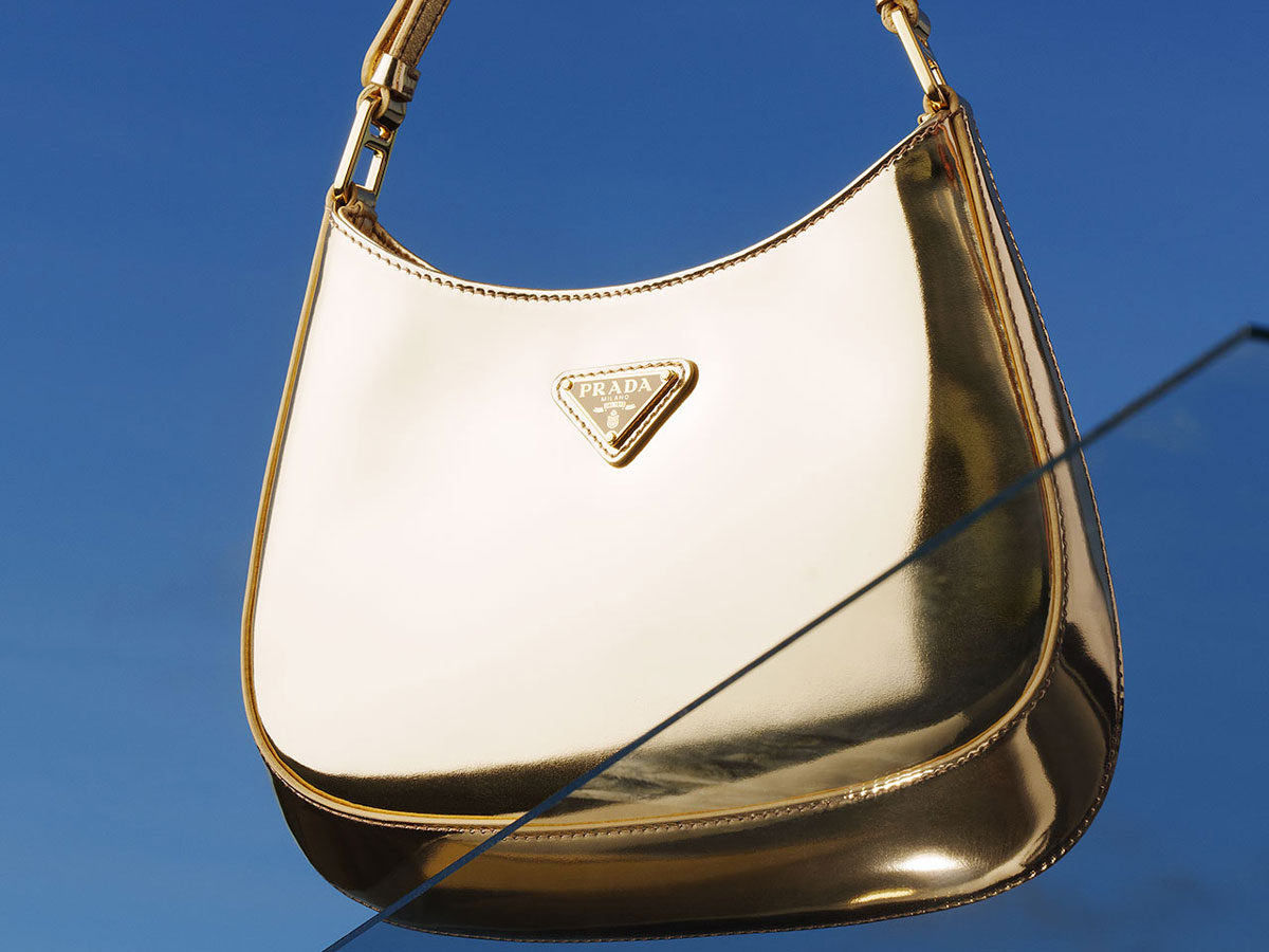 Prada Gold Cleo Bag