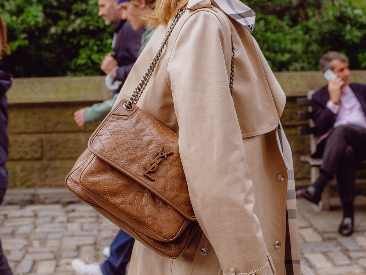 Saint Laurent Medium Niki Bag in Natural