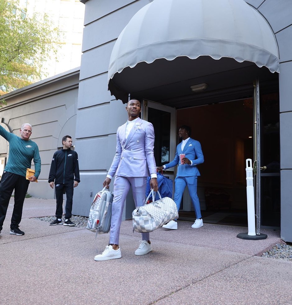 Devonta Smith Louis Vuitton Damier Azure Bags