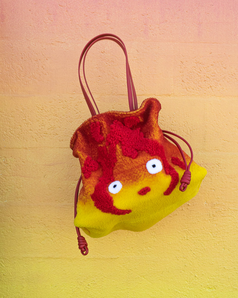 Loewe Ghibli Howl's Moving Castle Calcifer small Puzzle bag