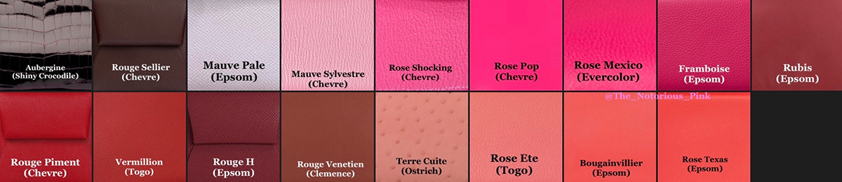 Hermès Autumn/Winter 2023, Part 1: The Leather Color Charts - PurseBlog