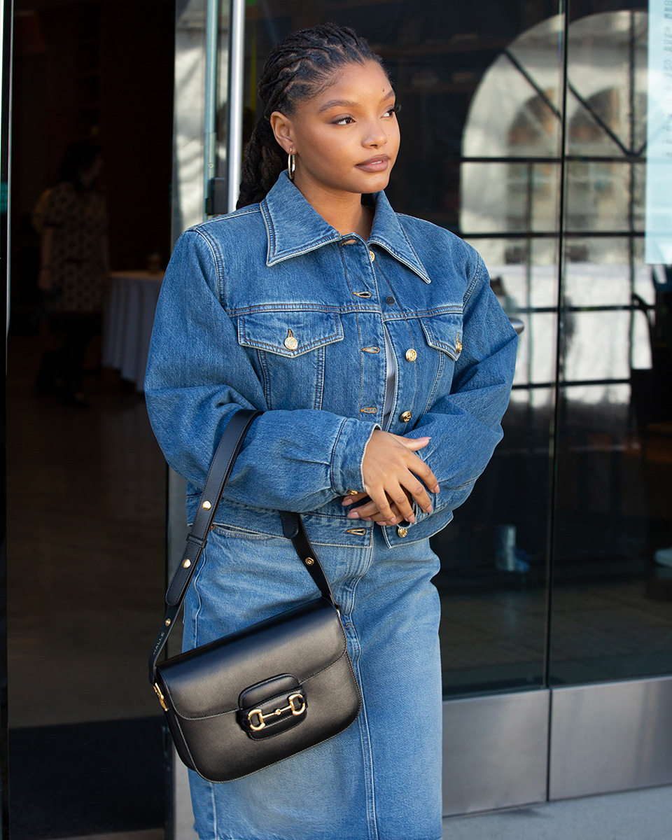 Halle Bailey Gucci Horsebit 1955