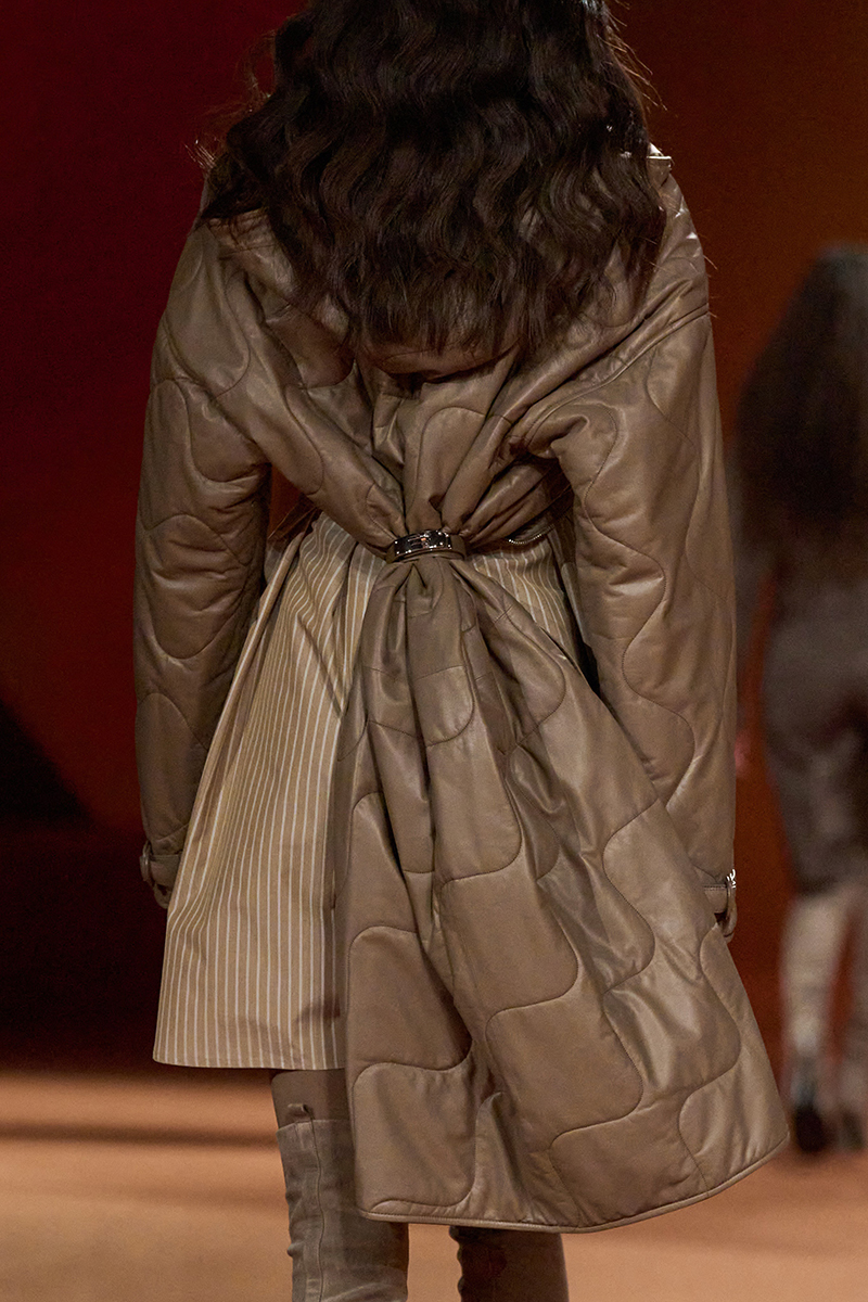 Hermes AW23 Look 35b. Photo via Vogue.com