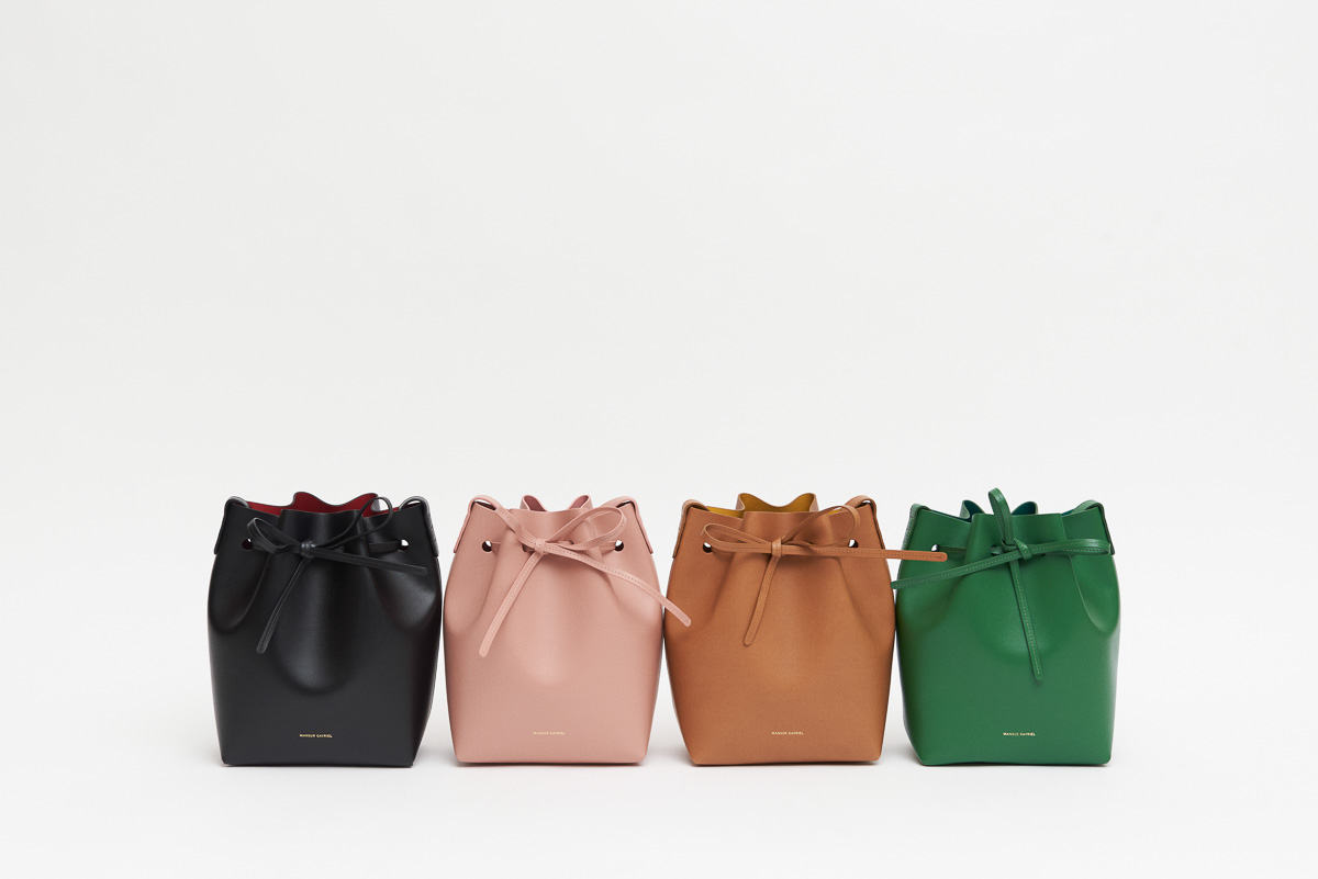 Mansur Gavriel Apple Leather Bucket Arbre Bag 3