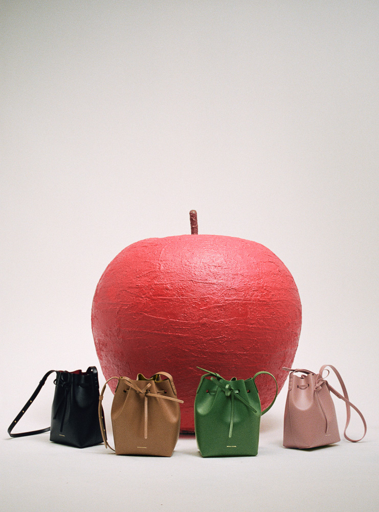 Mansur Gavriel Apple Leather Bucket Bag 7