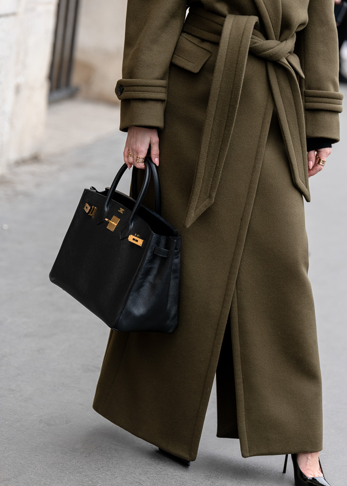 Hermès Handbag Street Style During PFW 2023 - PurseBop