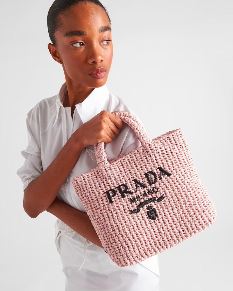 The New Prada Re-Edition 2005 Raffia Bag Has Summer Written All