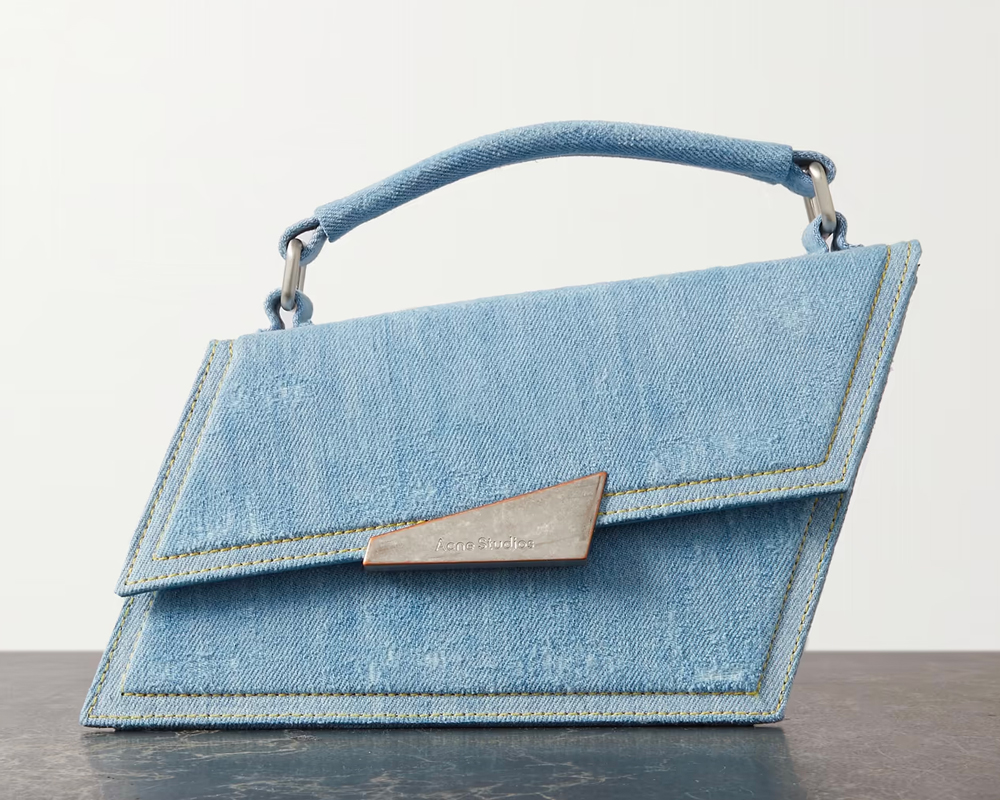 Acne Studios Distortion Bag in Denim