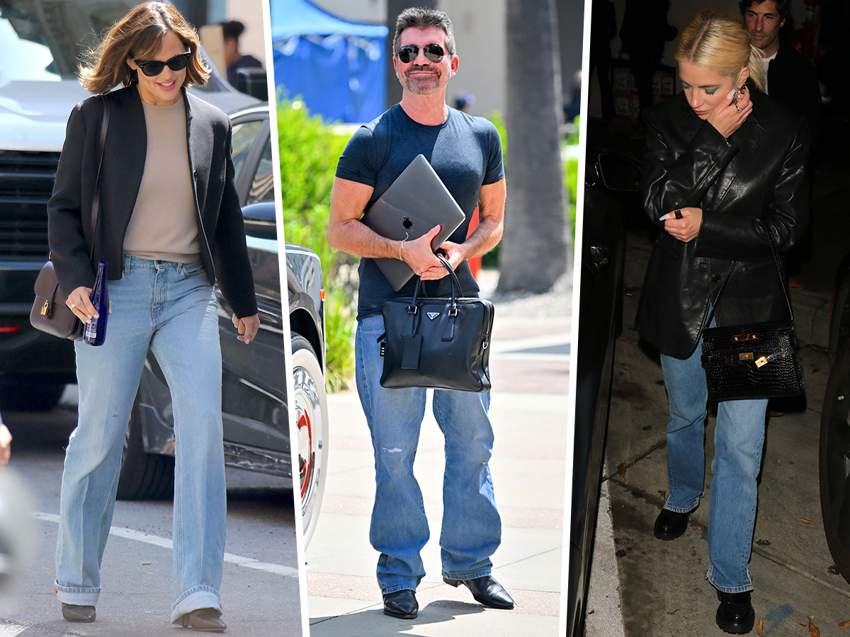 Celebs Pair Black Bags With Denim As Spring Forges On - PurseBlog